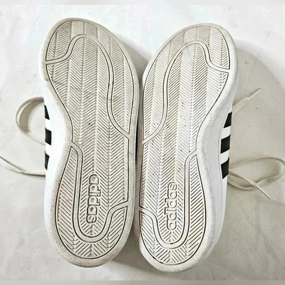 Adidas Ortholite Float  Cloudfoam Classic White Sneaker Black Stripe sz 7… - Picture 8 of 9